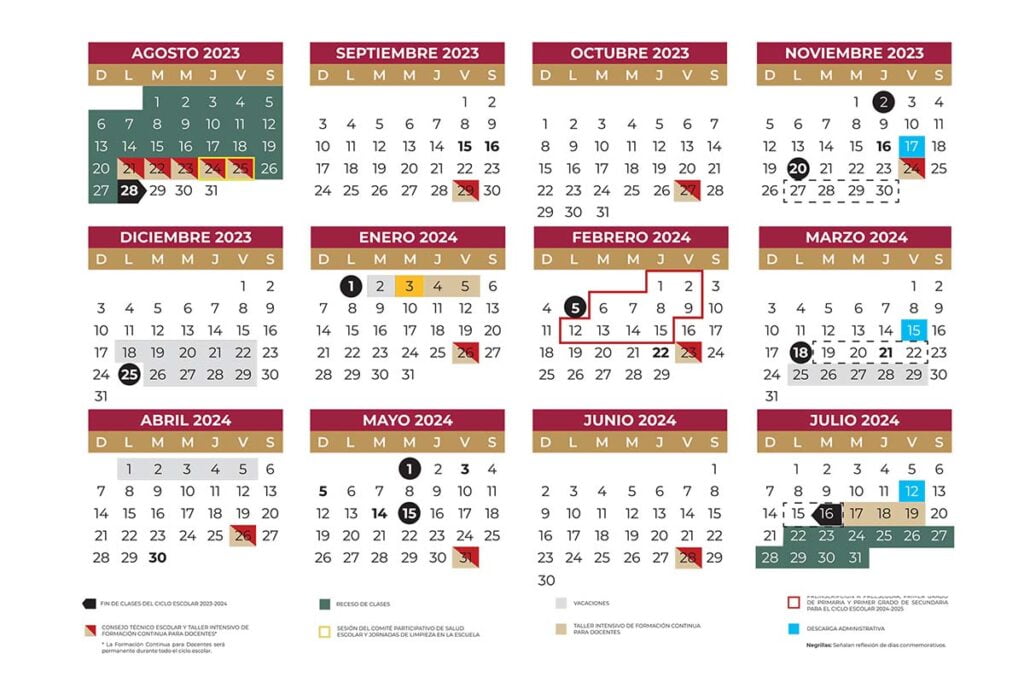 Sep Calendario Escolar 2023 2024 ≫ ¡descarga Aquí El Pdf 6779